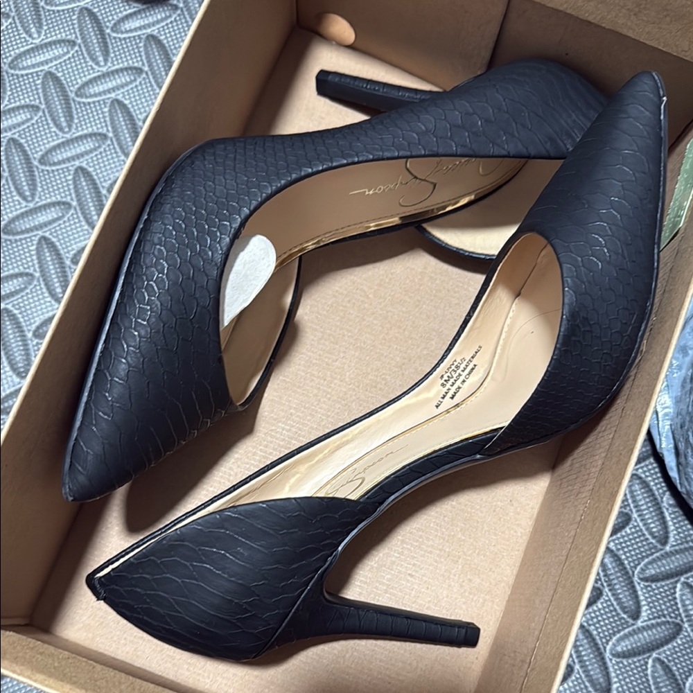 Jessica Simpson Black Heels Formal Elegance